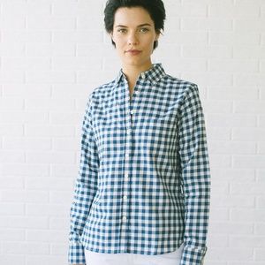 Tradlands 101 Marine Gingham Shirt